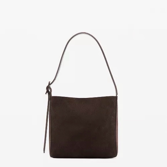 Mango Handbags - MANGO Women's Suede Leather Shopper Bag NWT
